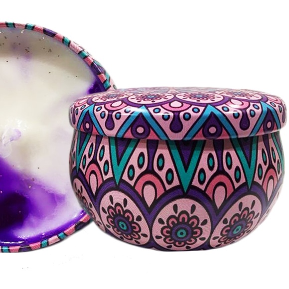 Organic Soy Custom Blend Natural Lavender Candles (2), NWT - Picture 2 of 2